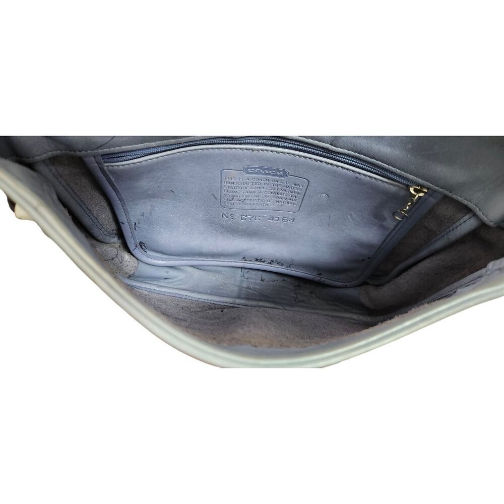 Coach Vintage - UNEVEN Color Soho Bedford Flap Bag 4164 - Periwinkle, Adjustable - Picture 5 of 15